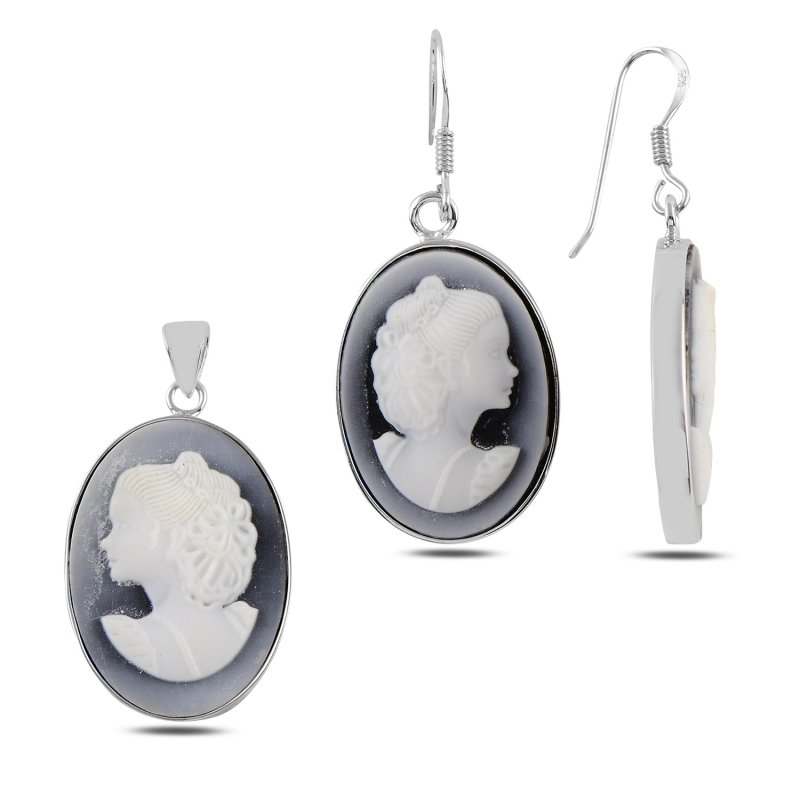 Tevuli Gümüş Cameo Set