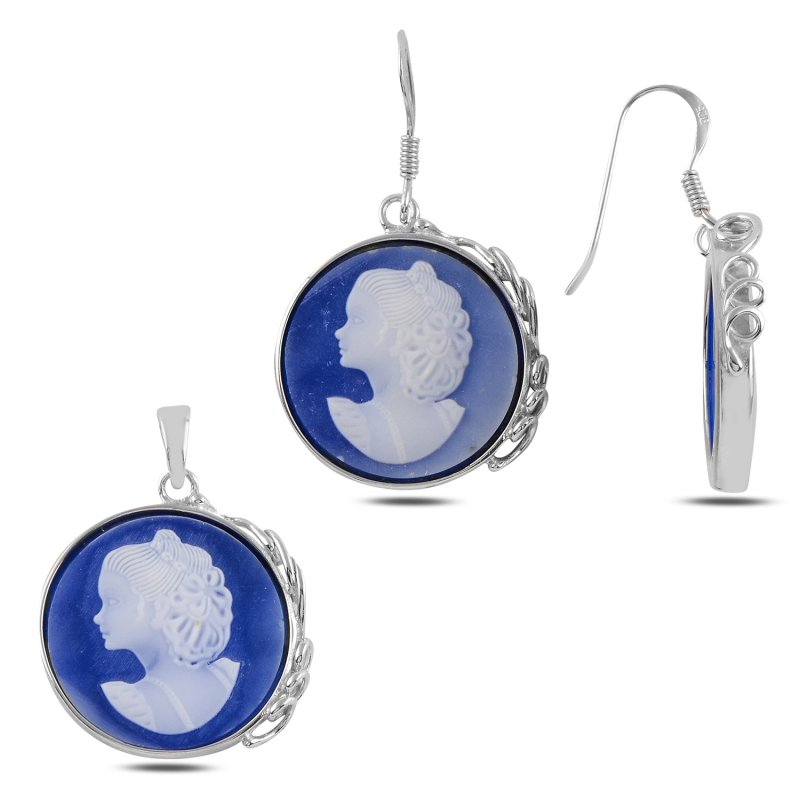 Tevuli Gümüş Cameo Set